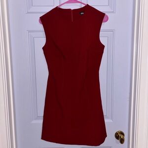 Zara Elegant Red Sleeveless Dress